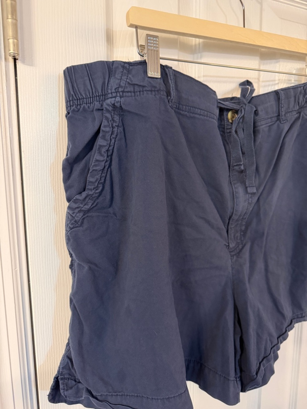 Sonoma Navy High-Waist Drawstring Utility Shorts - Picture 5 of 9